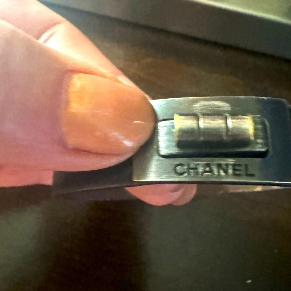 Chanel leather bracelet